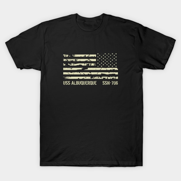 USS Albuquerque T-Shirt by Jared S Davies